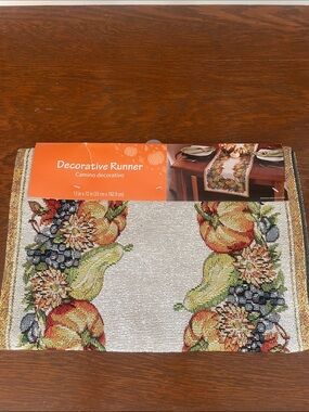Decorative table runner new harvest theme